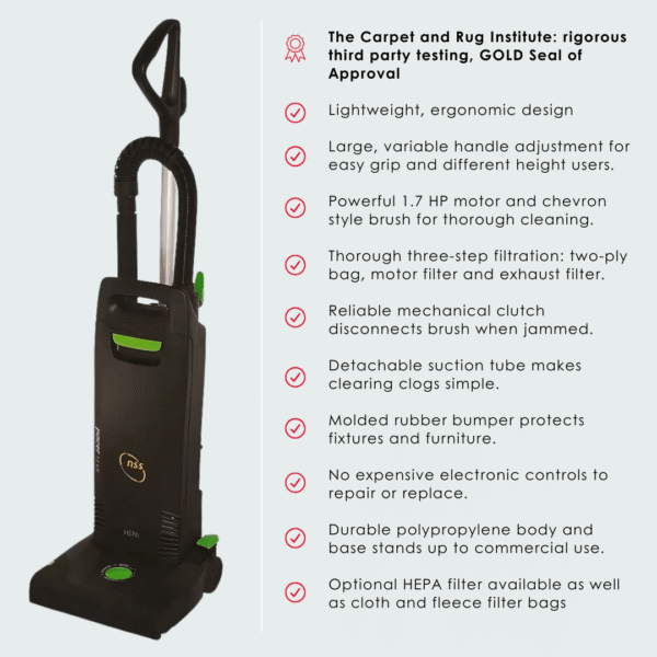 NSS Pacer 12 Inch UE - Upright Vacuum - Image 2