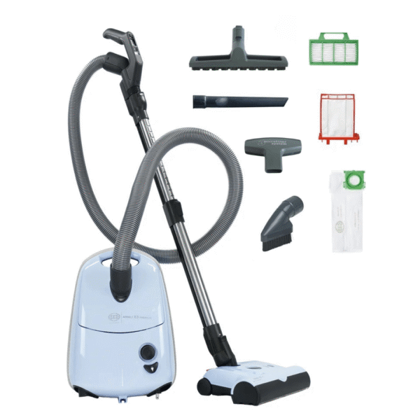 SEBO AirBelt E3 Premium. Pastel Blue - Canister Vacuum